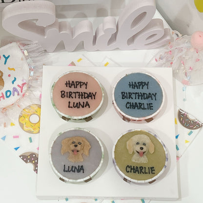 2D Dog/Cat Pupcakes (Same-day) - Pets Delight Bakery Pte Ltd