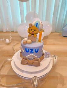 3D Customized Dog/Cat Hot Air Balloon Tall Cake - Pets Delight Bakery Pte Ltd