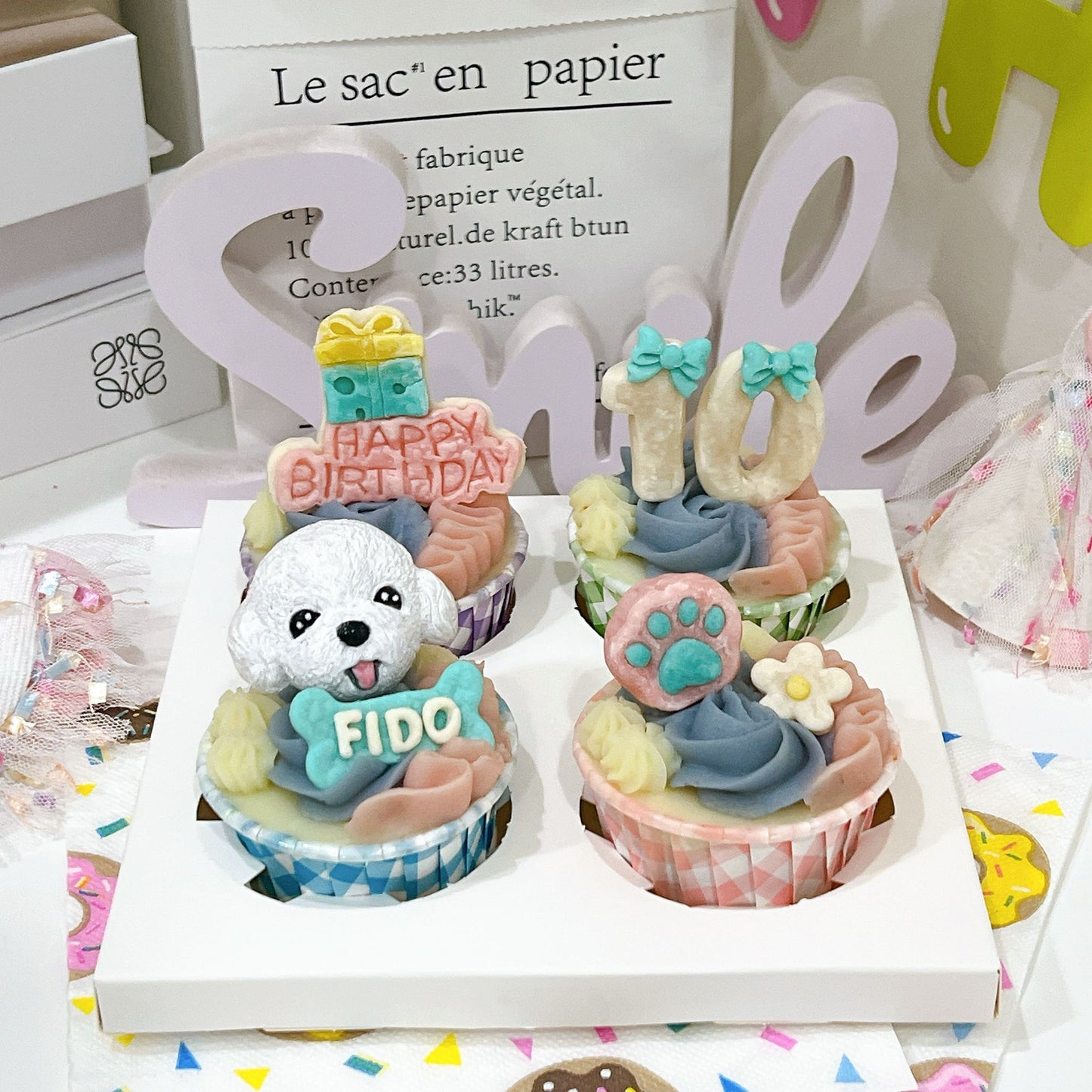 3D Dog/Cat Designed Pupcakes - Pets Delight Bakery Pte Ltd