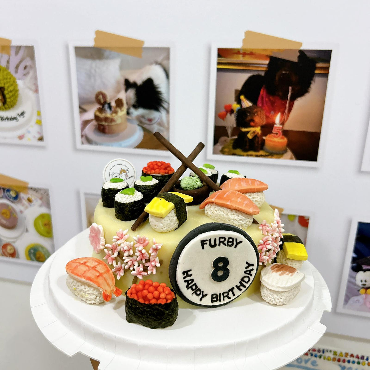 3D Dog/Cat Pets Sushi Cake (all edible) - Pets Delight Bakery Pte Ltd