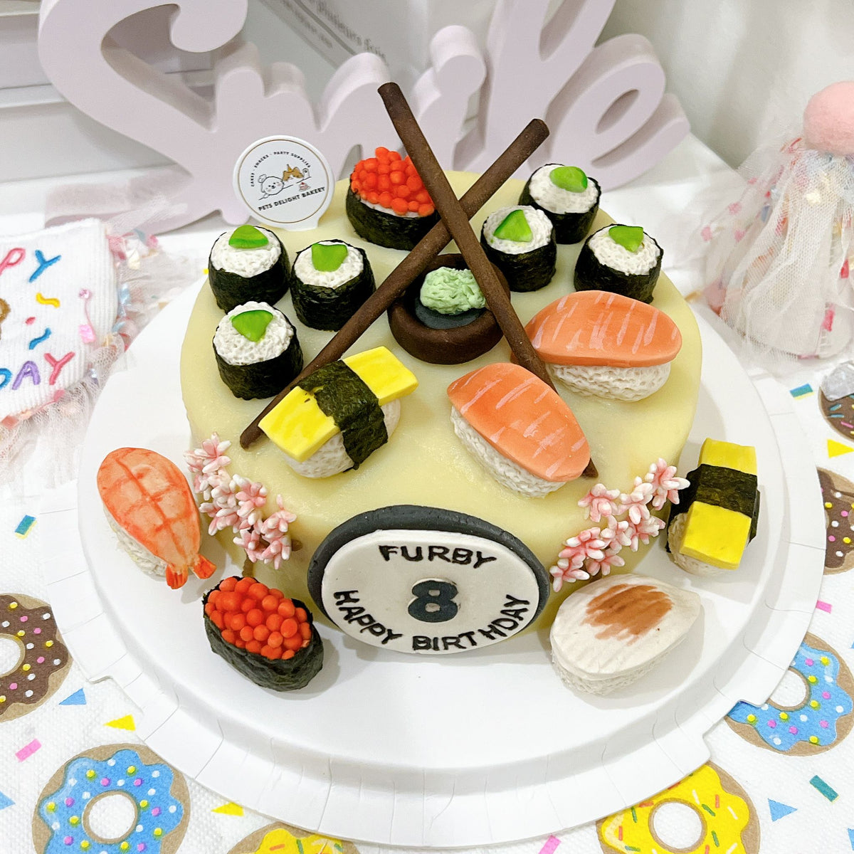 3D Dog/Cat Pets Sushi Cake (all edible) - Pets Delight Bakery Pte Ltd