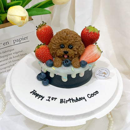 3D Customized Dog/Cat Berries Cake