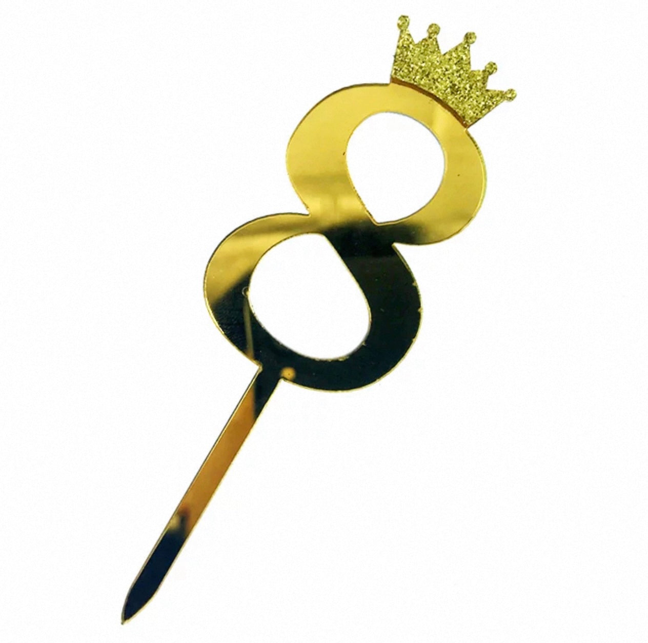 Acrylic Gold Number Cake Topper