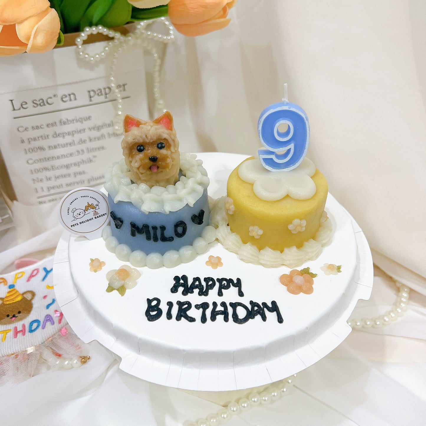 3D Dog/Cat Double Delight Mini Cake Platter