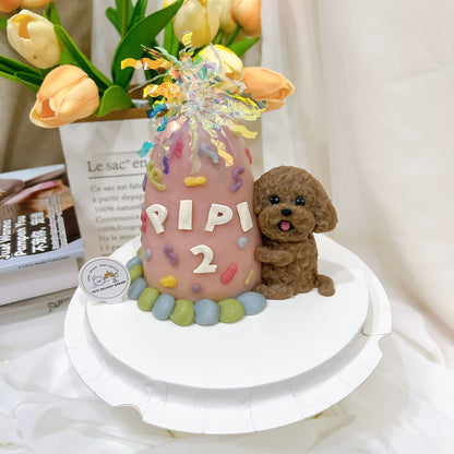 3D Confetti Pop Pup Dog/Cat Cake