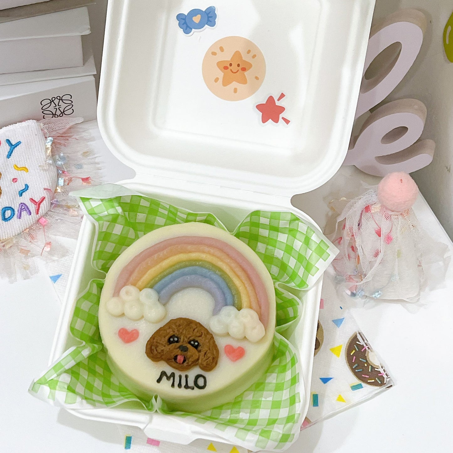 2D rainbow Bridge Cake For Beloved Furkids
