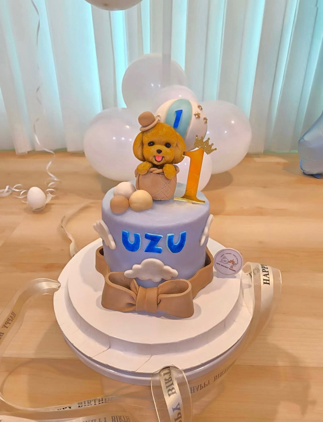 3D Customized Dog/Cat Hot Air Balloon Tall Cake
