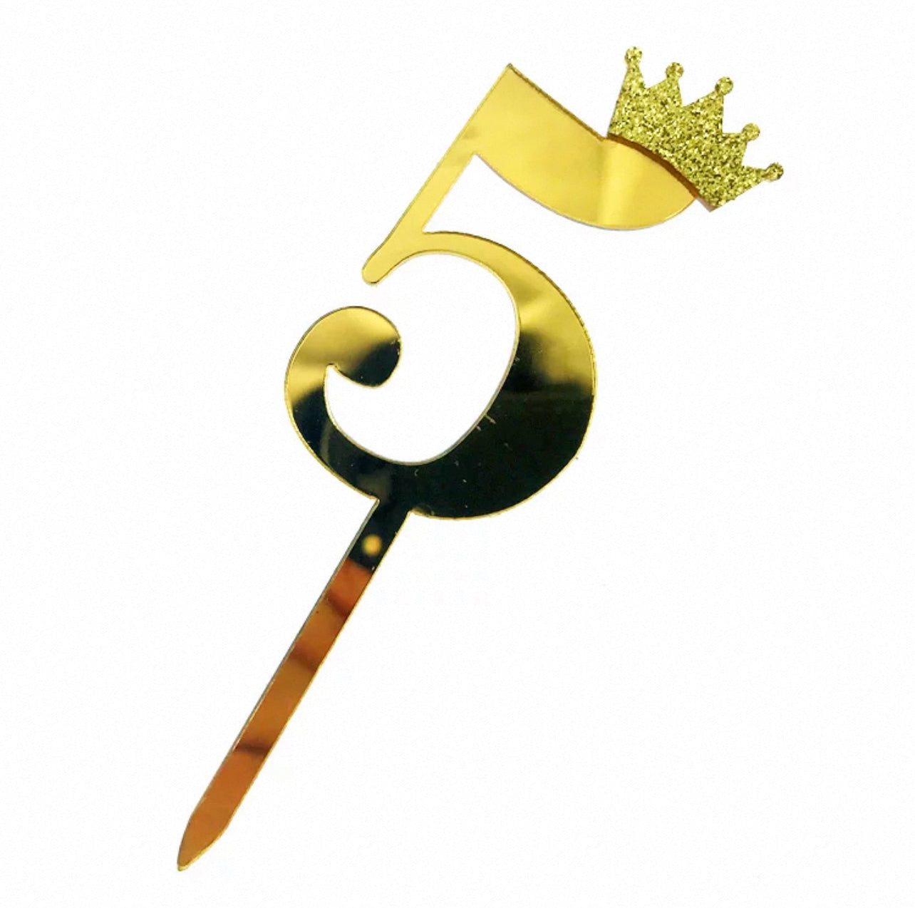 Acrylic Gold Number Cake Topper