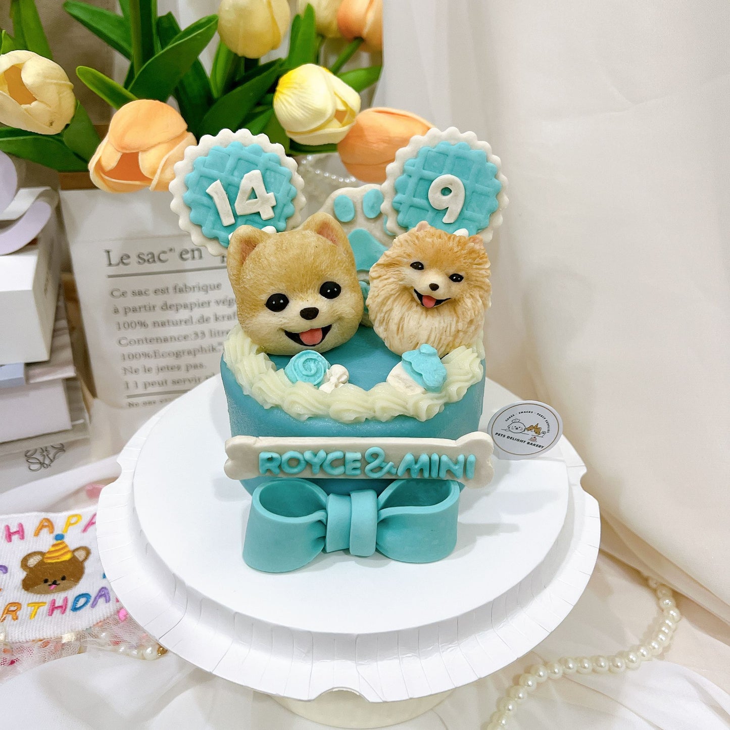 3D Customized Paws-up Cake