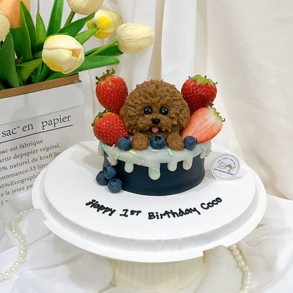 3D Customized Dog/Cat Berries Cake