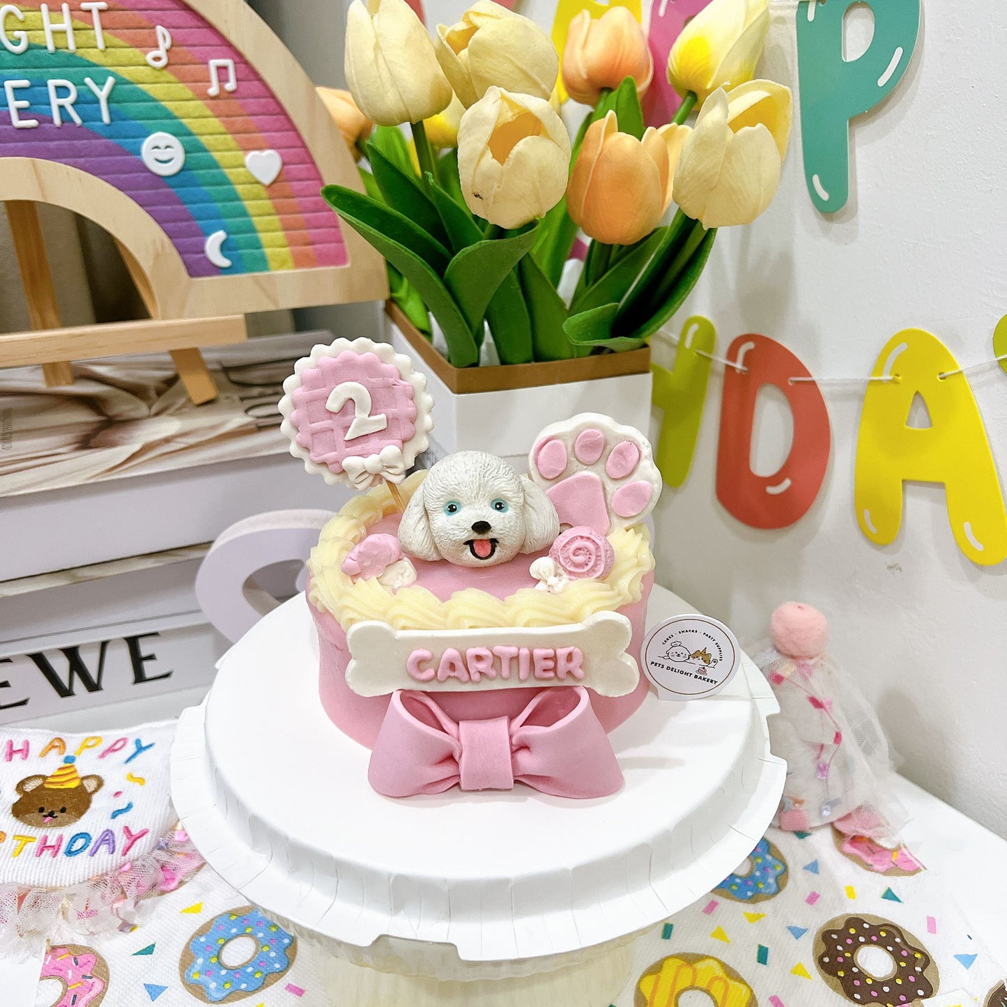 3D Customized Paws-up Cake