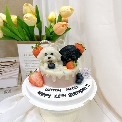 3D Customized Dog/Cat Berries Cake