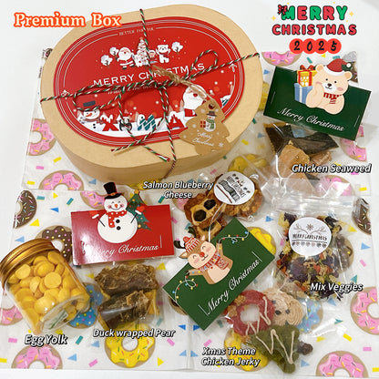Christmas Dehydrated Pet Treats Gift Box (For Dog n Cat)