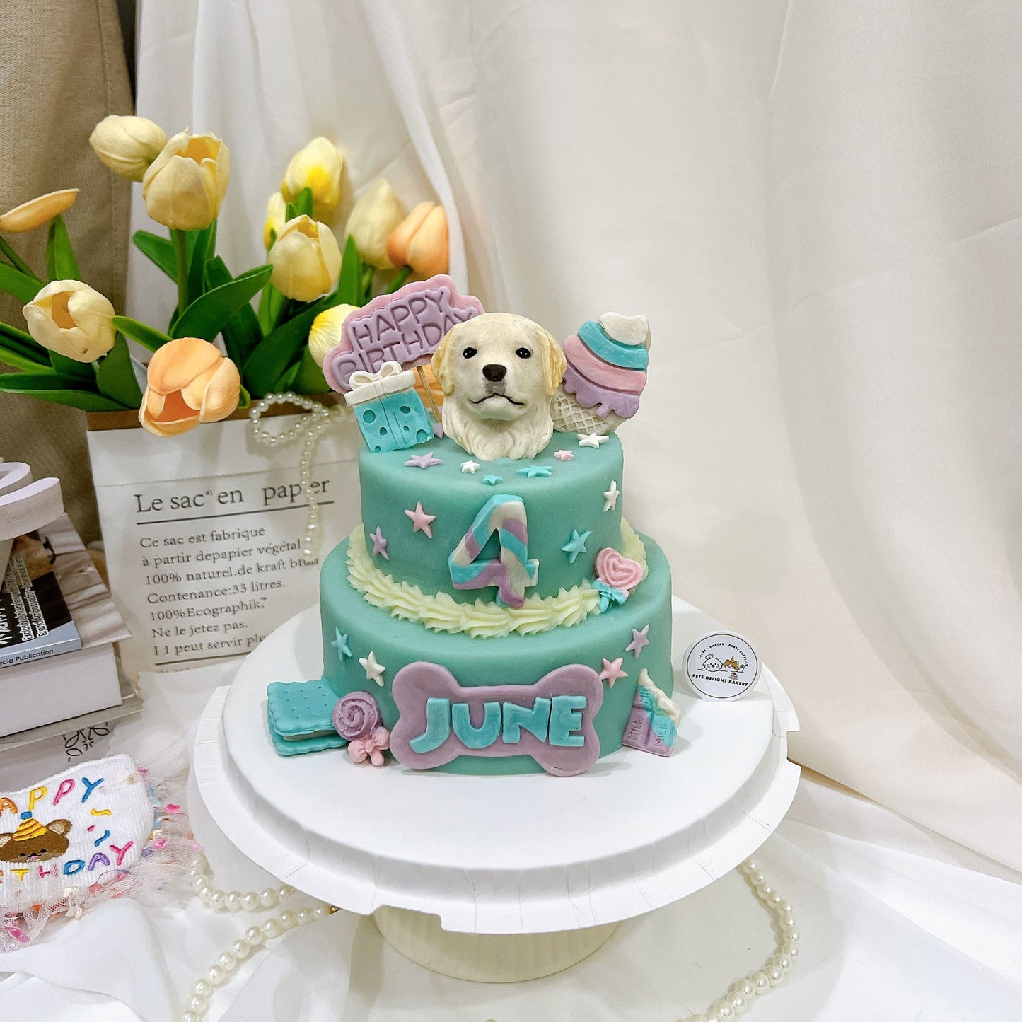 3D Customized Sweet Candyland Dog/Cat Cake