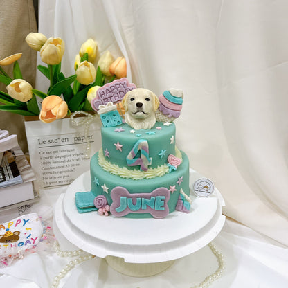 3D Customized Sweet Candyland Dog/Cat Cake