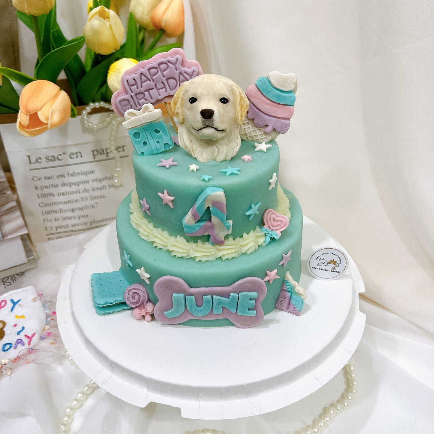 3D Customized Sweet Candyland Dog/Cat Cake