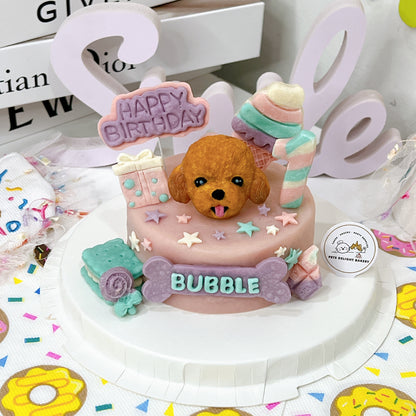 3D Customized Sweet Candyland Dog/Cat Cake
