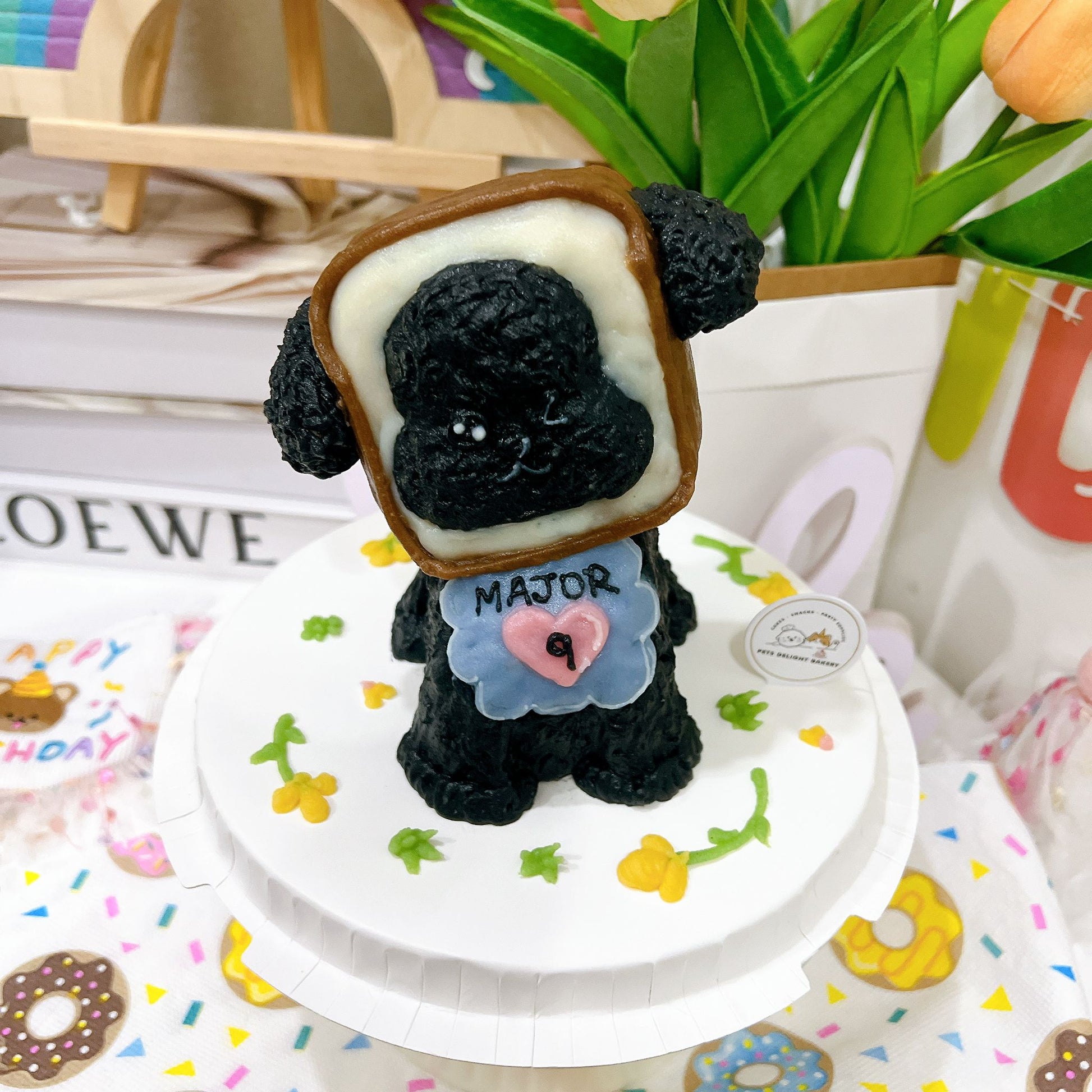 Full Body Bread Dog Cake (Customizable) - Pets Delight Bakery Pte Ltd