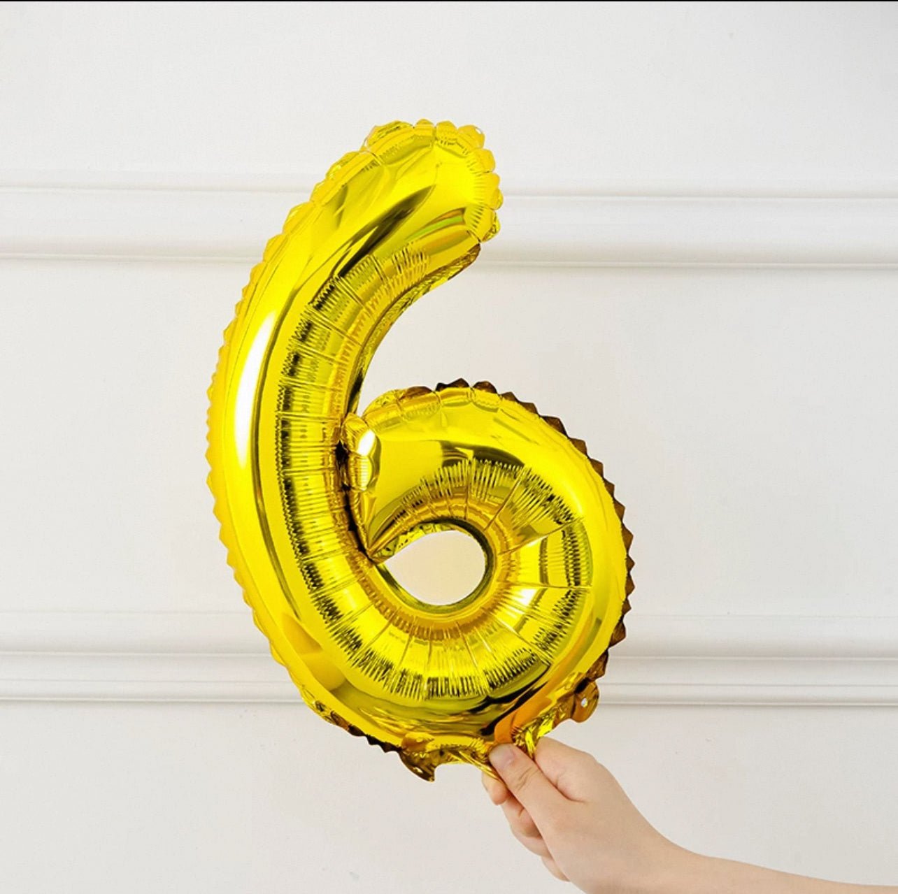 Gold Number Balloon 16" - Pets Delight Bakery Pte Ltd