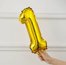 Gold Number Balloon 16" - Pets Delight Bakery Pte Ltd