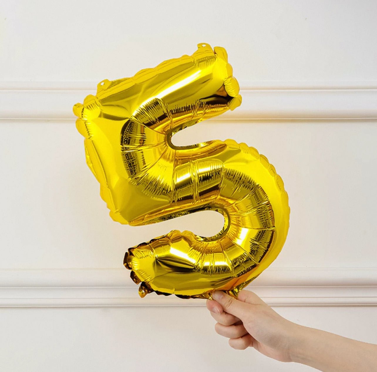 Gold Number Balloon 16" - Pets Delight Bakery Pte Ltd