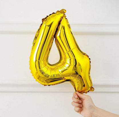 Gold Number Balloon 16" - Pets Delight Bakery Pte Ltd