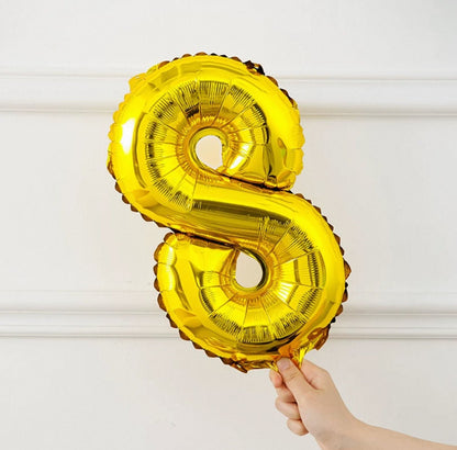 Gold Number Balloon 16" - Pets Delight Bakery Pte Ltd