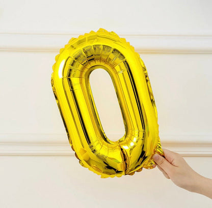 Gold Number Balloon 16" - Pets Delight Bakery Pte Ltd