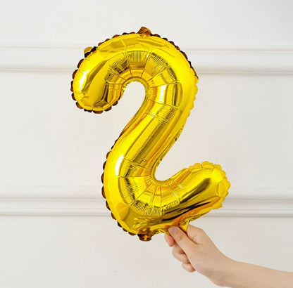 Gold Number Balloon 16" - Pets Delight Bakery Pte Ltd
