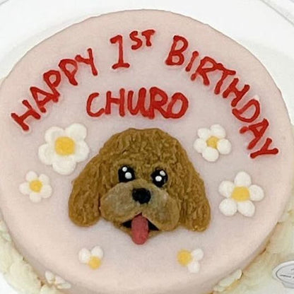 2D Custom Dog/Cat Daisy Cake (Same-day)