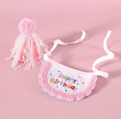 Pawty hat and bib Set - Pets Delight Bakery Pte Ltd