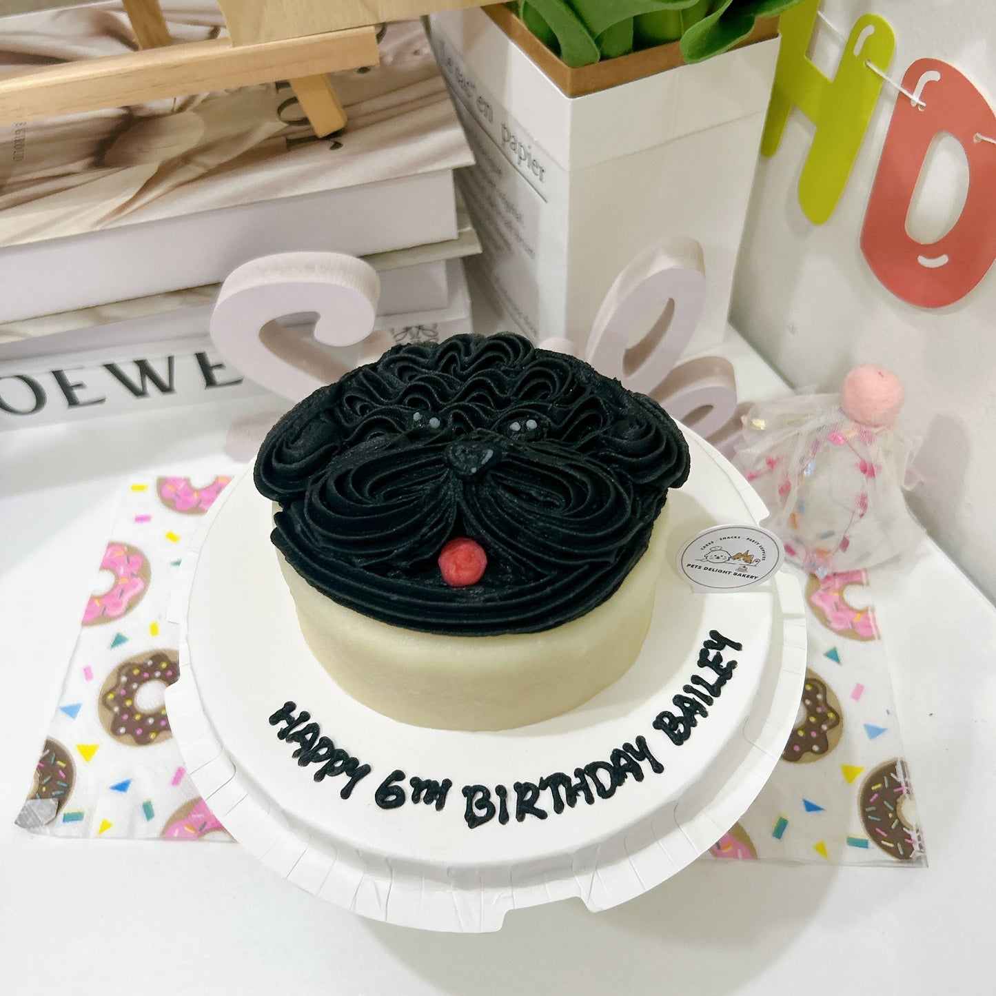 Poodle Face Pets/Puppy Cake (Same - day) - Pets Delight Bakery Pte Ltd