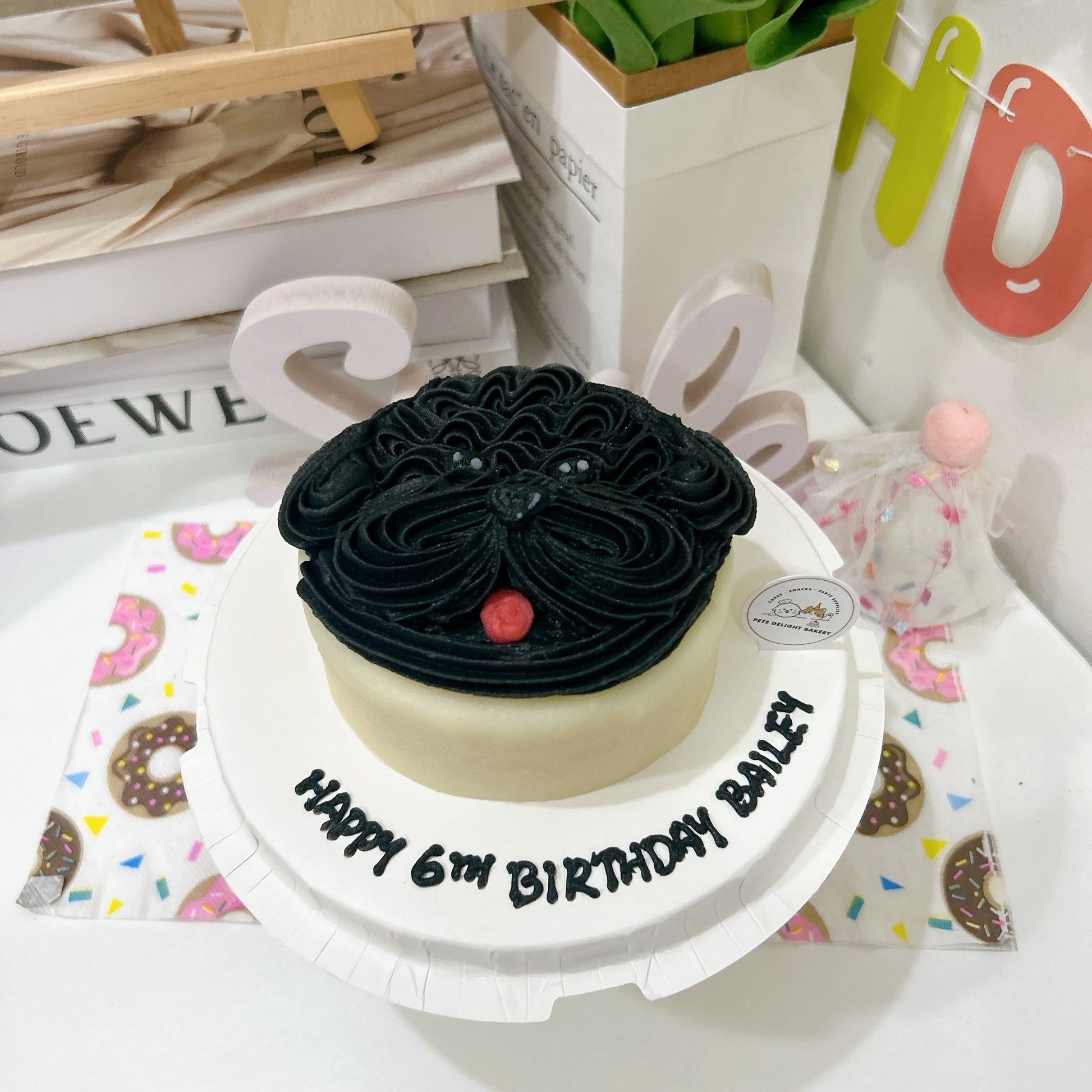 Poodle Face Pets/Puppy Cake (Same - day) - Pets Delight Bakery Pte Ltd