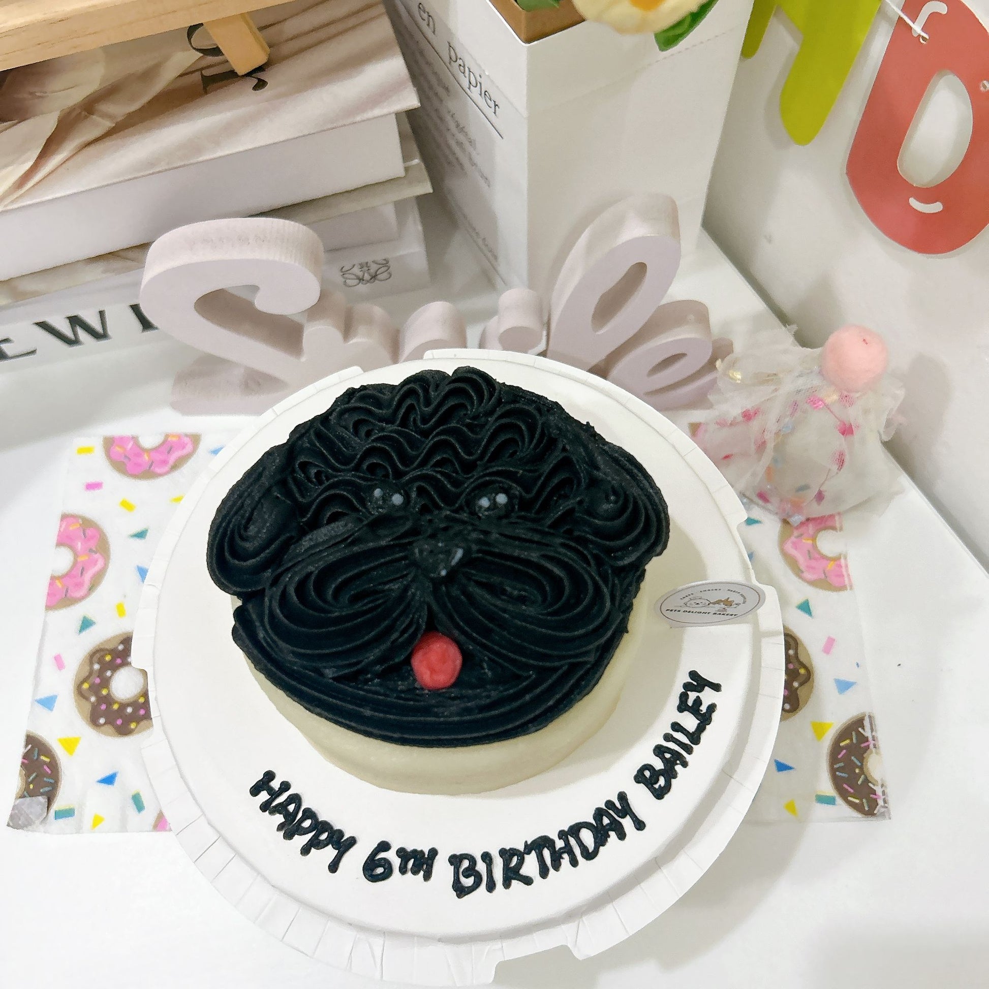Poodle Face Pets/Puppy Cake (Same - day) - Pets Delight Bakery Pte Ltd